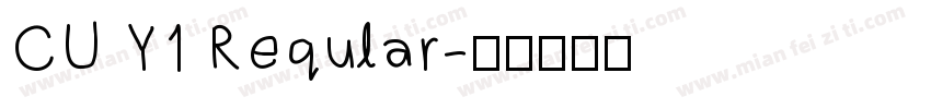 CU Y1 Reqular字体转换